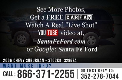 Chevrolet Suburban for Sale! 1-866-371-2255